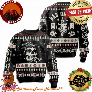 Dead On The Inside Bad Omens Christmas Gift Holiday 2025 Ugly Sweater