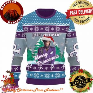 Dearly Beloved Merry Princemas Funny Prince Singer Holiday Gift 2025 Ugly Sweater