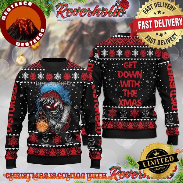 Disturbed Band Get Down With The Xmas Merry Christmas Gifts For Holiday Christmas Ugly Sweater 2025