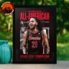 Dallas Wings Paige Bueckers Officially Crowned Rookie Of The Year WNBA Basketball 2025 Home Decor Poster Canvas