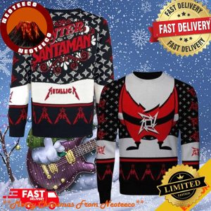 Enter Santaman Metallica Ninja Star Logo Christmas Gift Holiday 2025 Ugly Sweater