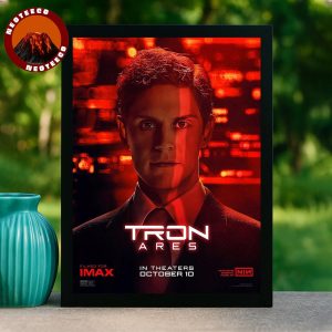 Evan Peters As Julian Dillinger In Tron Ares Movie Poster Releasing On October 10 2025 Home Decor Poster Canvas