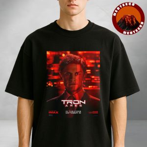 Evan Peters As Julian Dillinger In Tron Ares Movie Poster Releasing On October 10 2025 Unisex T-Shirt
