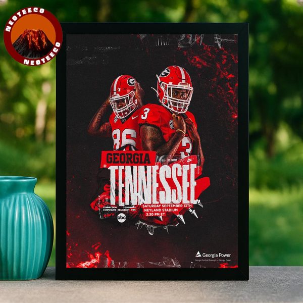 Georgia Bulldogs Vs Tennessee Volunteers Football Matchup At Neyland Stadium On September 13 2025 NCAA College Football Matchup Highlight Home Decor Poster Canvas