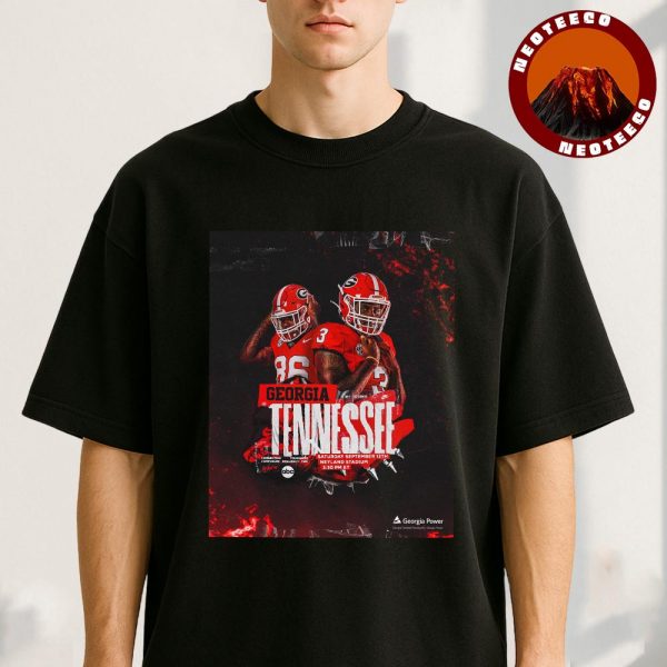 Georgia Bulldogs Vs Tennessee Volunteers Football Matchup At Neyland Stadium On September 13 2025 NCAA College Football Matchup Highlight Unisex T-Shirt