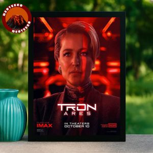 Gillian Anderson as Commander in Tron Ares Movie Releasing October 10 2025 Home Decor Poster Canvas