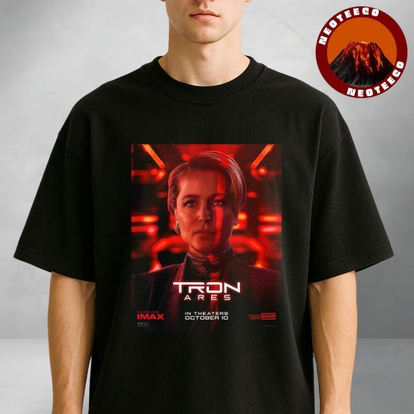 Gillian Anderson as Commander in Tron Ares Movie Releasing October 10 2025 Unisex T-Shirt