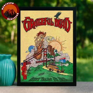 Grateful Dead Poster 60 Years So Far Anniversary Psychedelic Artwork Home Decor Poster Canvas