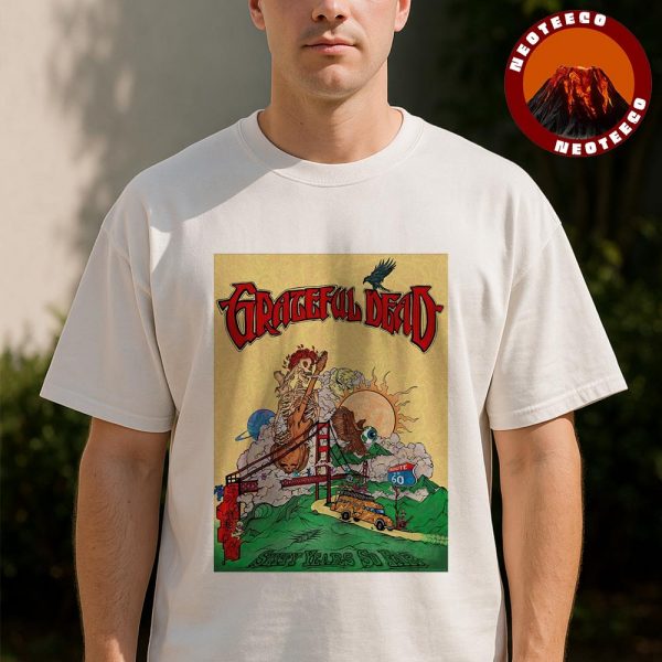 Grateful Dead Poster 60 Years So Far Anniversary Psychedelic Artwork Unisex T-Shirt