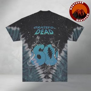 Grateful Dead Skeletons 60th Sky Tie Dye Tee
