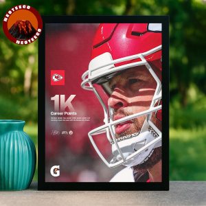 Harrison Butker Kansas City Chiefs 1000 Career Points NFL American Football 2025 Home Decor Poster Canvas
