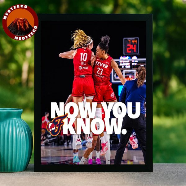 Hull And Smith Indiana Fever Victory Celebration In WNBA Basketball 2025 Energetic Poster Artwork Home Decor Poster Canvas