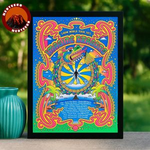 Imagine Dragons World Tour Poster At Estadio GNP Seguros In Mexico City On September 5 2025 Psychedelic Artwork Home Decor Poster Canvas