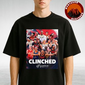 Indiana Fever Clinched Playoffs WNBA Basketball 2025 Sports Poster Energetic Artwork Unisex T-Shirt