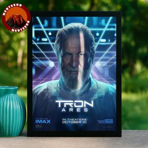 Jeff Bridges as Kevin Flynn in Tron Ares Movie Releasing October 10 2025 Home Decor Poster Canvas