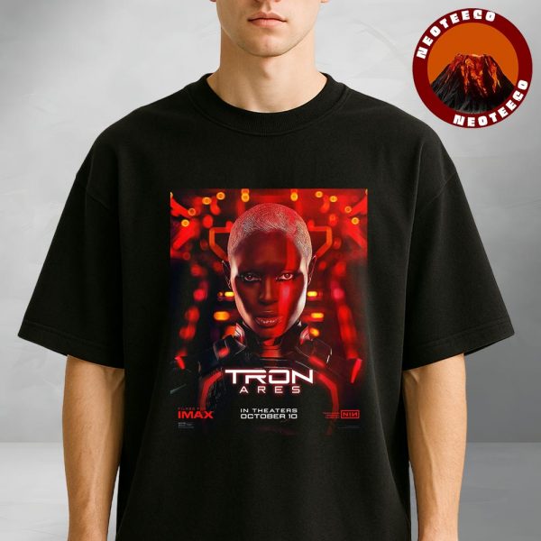 Jodie Turner Smith As Athena In Tron Ares Movie Poster Releasing On October 10 2025 Unisex T-Shirt