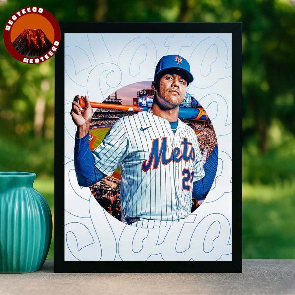 Juan Soto 5th Home Run in 5 Games New York Mets 2025 Baseball Home Decor Poster Canvas