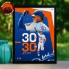 Juan Soto New York Mets Poster 30 Home Runs 30 Stolen Bases 2025 30-30 Club Milestone Home Decor Poster Canvas
