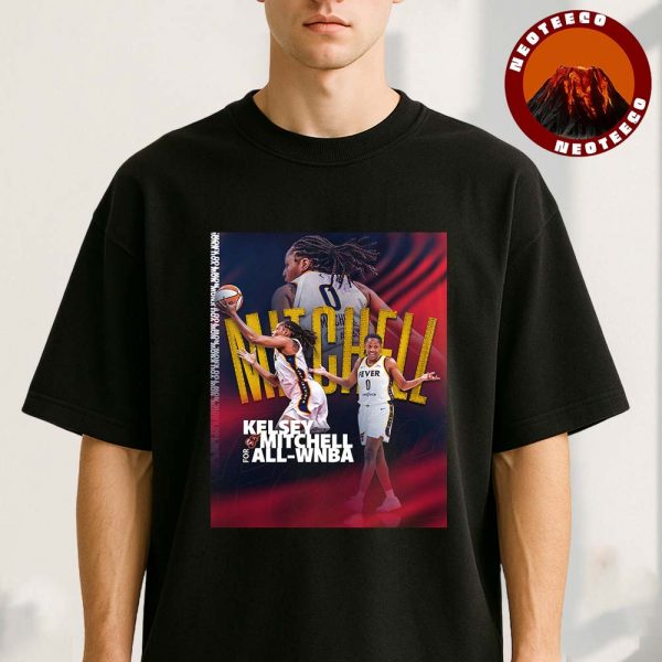 Kelsey Mitchell Indiana Fever WNBA All Team Basketball Poster 2025 Artwork Unisex T-Shirt