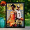 Kiyan Anthony And Carmelo Anthony On The SLAM Magazine Syracuse Blood Orange Feature Basketball 2025 Home Decor Poster Canvas
