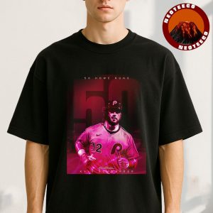 Kyle Schwarber Philadelphia Phillies 50 Home Runs MLB Baseball 2025 Unisex T-Shirt