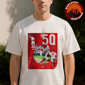 Kyle Schwarber Philadelphia Phillies 50th Homerun MLB Baseball 2025 Unisex T-Shirt