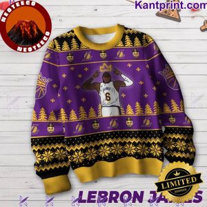 Lebron James Los Angeles Lakers Christmas Sweater by Kpqmsqqvew