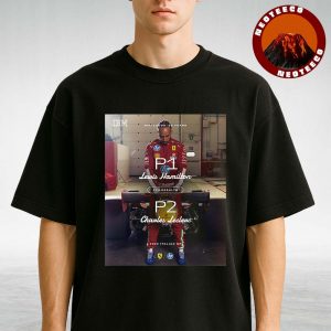 Lewis Hamilton Italian GP Poster At Monza Italy On 2025 FP1 Results Ferrari F1 Racing Unisex T-Shirt