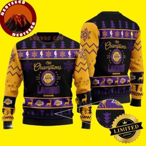 Los Angeles Lakers NBA Champion Lakers 2025 Ugly Christmas Sweater