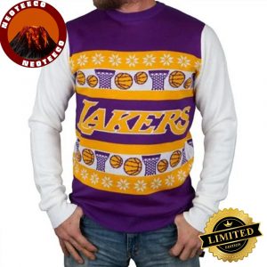 Los Angeles Lakers One Too Many Ugly Christmas Sweater 2025