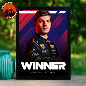 Max Verstappen Red Bull Winner At Italian Grand Prix Formula 1 2025 Sports Poster Dynamic Artwork Home Decor Poster Canvas