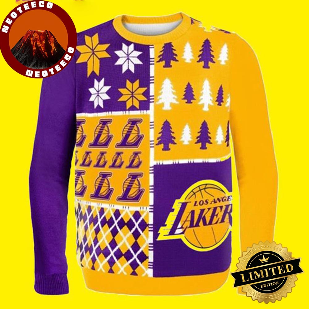Merry Lakers Ugly Christmas Sweater Christmas sweaters Ugly