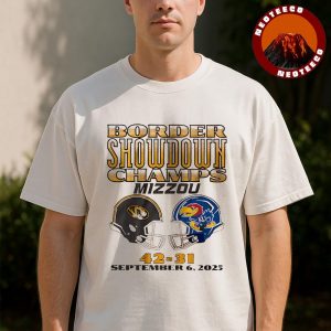 Missouri Tigers Border Showdown Champs vs Kansas Jayhawks NFL September 6 2025 Football Unisex T-Shirt
