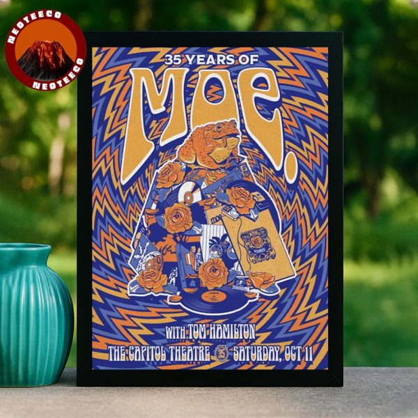 Moe 35 Years Poster At The Capitol Theatre In Port Chester NY On October 11 2025 Anniversary Tour Artwork Home Decor Poster Canvas