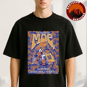 Moe 35 Years Poster At The Capitol Theatre In Port Chester NY On October 11 2025 Anniversary Tour Artwork Unisex T-Shirt