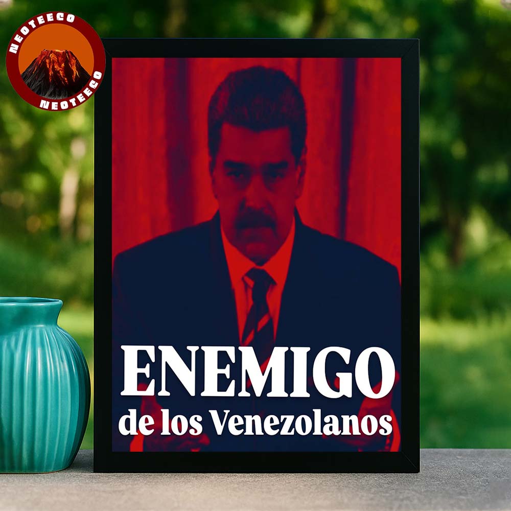 Nicolás Maduro Enemigo de los Venezolanos Political Protest Poster Venezuela Opposition Artwork Home Decor Poster Canvas