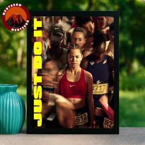 Nike Athlete Marathon Runner Strong Focus World Athletics Track And Field 2025 Poster Determined Artwork Home Decor Poster Canvas