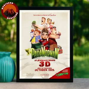 ParaNorman Remastered 3D Movie Poster In Theaters On October 2025 Animated Horror Comedy Film Home Decor Poster Canvas