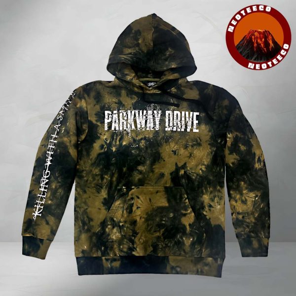 Parkway Drive Killing With A Smile Tie Dye All Over Print Hoodie