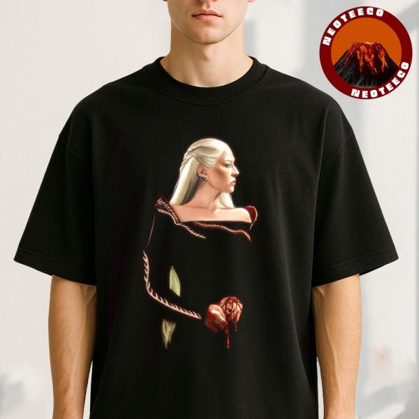 Queen Rhaenyra Targaryen Dark Royal Artwork Poster House Of The Dragon Fantasy Illustration Highlight Unisex T-Shirt