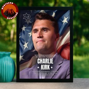 Rest In Peace Charlie Kirk Memorial Tribute Poster 2025 Motivational Artwork Design Home Decor Poster Canvas