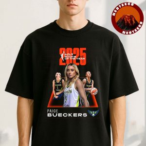 Rookie Of The Year 2025 WNBA Basketball Title Goes To Paige Bueckers Of Dallas Wings Unisex T-Shirt