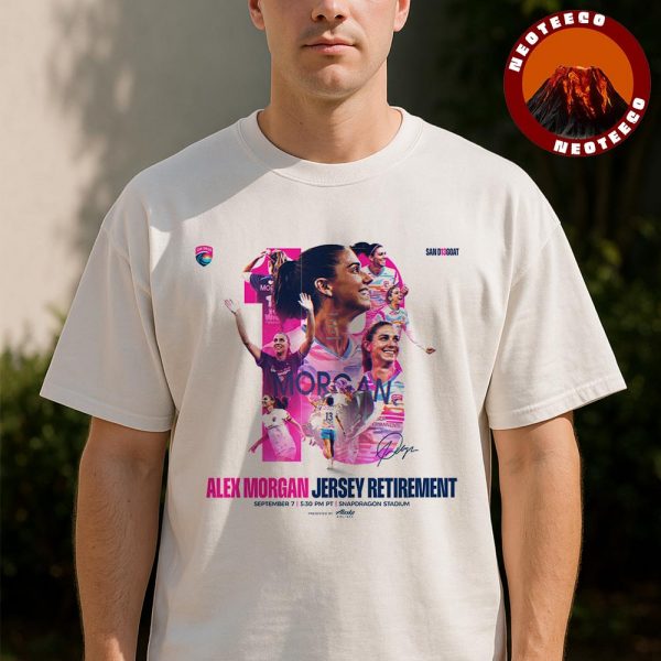 San Diego Wave FC Alex Morgan Jersey Retirement September 7 2025 Snapdragon Stadium Unisex T-Shirt