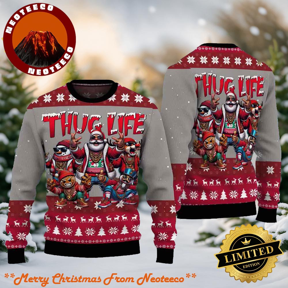 Santa Claus Thug Life Ugly Christmas Sweater