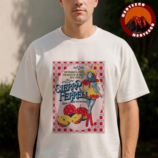 Sierra Ferrell Poster At The Rooftop At Pier 17 In New York NY On September 6 2025 Tour Artwork Unisex T-Shirt
