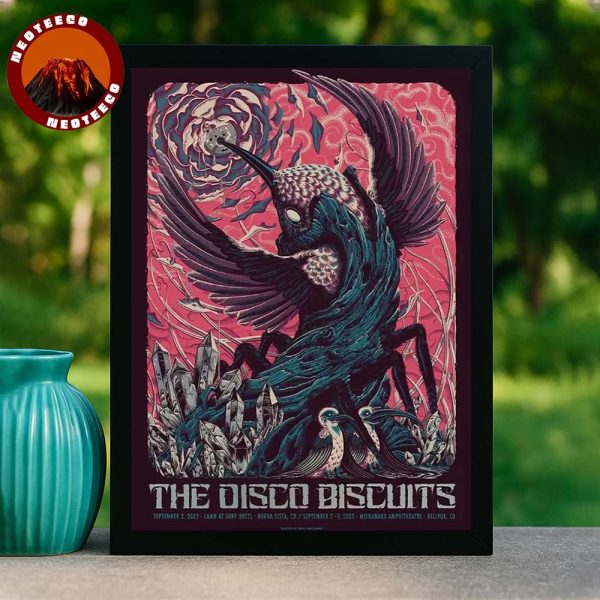 The Disco Biscuits Concert Poster At Mishawaka Amphitheatre In Bellevue Colorado On September 5 2025 Between The Trees Artwork Home Decor Poster Canvas