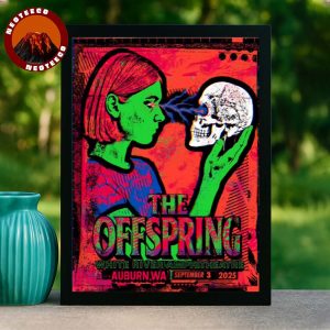 The Offspring Concert Poster At White River Amphitheatre In Auburn Washington On September 3 2025 Punk Rock Artwork Home Decor Poster Canvas