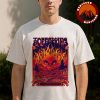 The Offspring Music Poster At Ball Arena In Denver On September 7 2025 Skeleton Punk Artwork Unisex T-Shirt