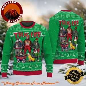 Thug Life Movie Funny Characters Ugly Christmas Sweater