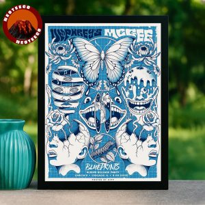 Umphreys McGee Blueprints Album Release Party Poster At Garcia’s In Chicago IL On August 9 2025 Home Decor Poster Canvas